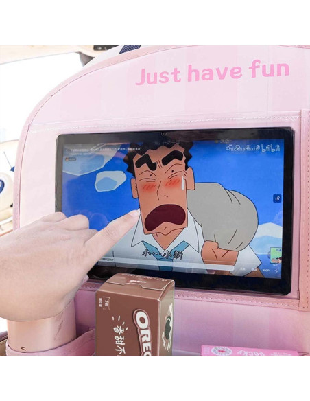 Organizador de Asiento Trasero YUNZLAN de Cuero con Soporte para Tableta