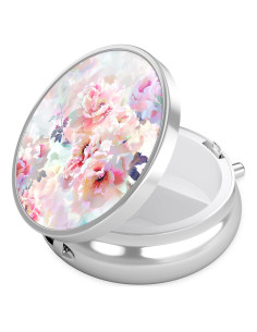 Caja de Pastillas Nipichsha Pequeña 3 Compartimentos Flores