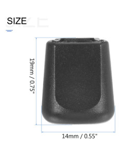 Clip de Cremallera Plastico Metallixity 15pcs Negro 2