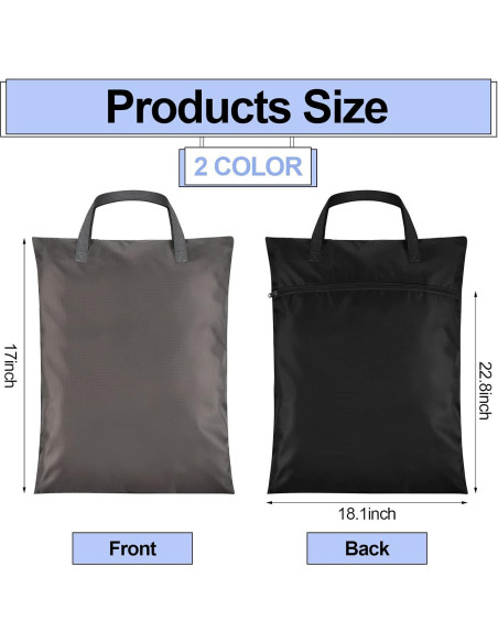 Oudain 2 Pcs Bolsa de Lavandería Impermeable 58L con Asa