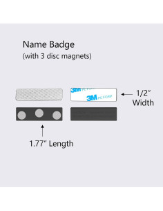 Imanes Magnéticos para Etiquetas de Nombre AplysiaTech - 12 Piezas 2