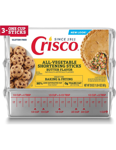 Crisco Acortamiento Vegetal Sabor Mantequilla 567g