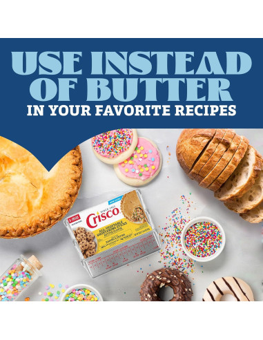 Crisco Acortamiento Vegetal Sabor Mantequilla 567g