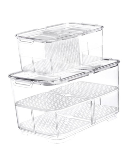 Caja de Almacenamiento Sellada AUTSUPPL 23.3x12.7 cm para Frutas y Verduras