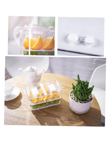 Caja de Almacenamiento Sellada AUTSUPPL 23.3x12.7 cm para Frutas y Verduras