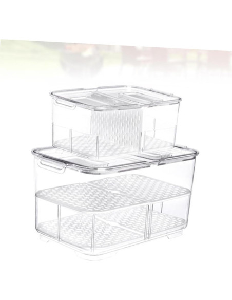 Caja de Almacenamiento Sellada AUTSUPPL 23.3x12.7 cm para Frutas y Verduras
