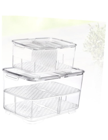 Caja de Almacenamiento Sellada AUTSUPPL 23.3x12.7 cm para Frutas y Verduras