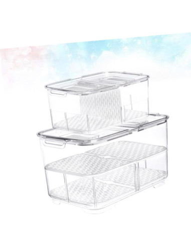 Caja de Almacenamiento Sellada AUTSUPPL 23.3x12.7 cm para Frutas y Verduras