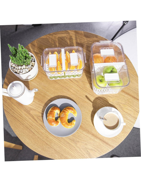 Caja de Almacenamiento Sellada AUTSUPPL 23.3x12.7 cm para Frutas y Verduras