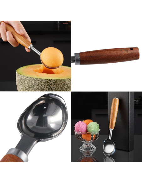 Cucharón de Helado Wufengtrade de Acero Inoxidable 19.5cm
