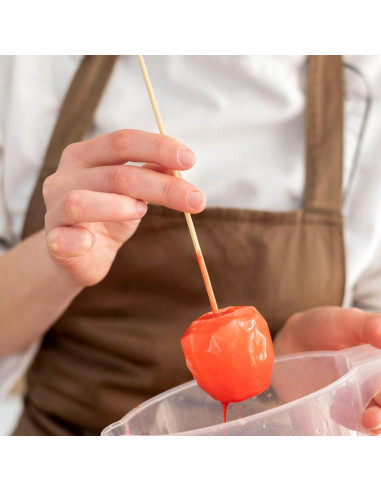 100 Palillos de Bambú 15 cm para Caramelos y Asados Matwsec