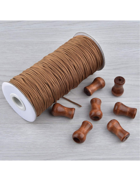 Cordón de Nylon Trenzado SAYAYA 1.8mm 99.5m Marrón para Persianas
