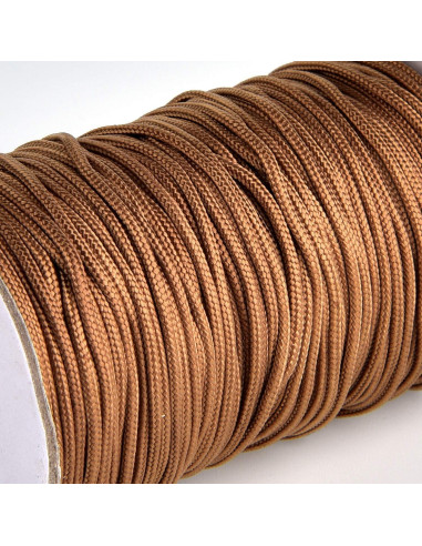 Cordón de Nylon Trenzado SAYAYA 1.8mm 99.5m Marrón para Persianas