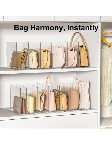Organizador de Bolsos SortNStore - Divisores Ajustables Acrílico