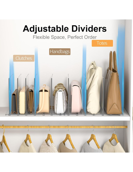 Organizador de Bolsos SortNStore - Divisores Ajustables Acrílico