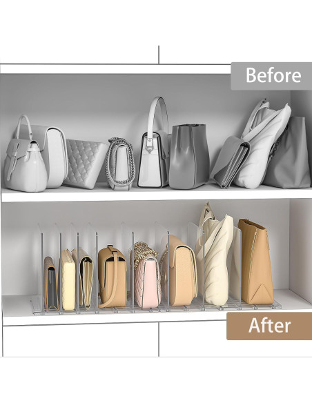 Organizador de Bolsos SortNStore - Divisores Ajustables Acrílico