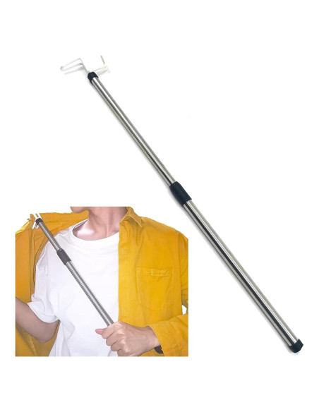 Varilla de Vestir Ajustable 47-71 cm Acero Inoxidable TOPFENG