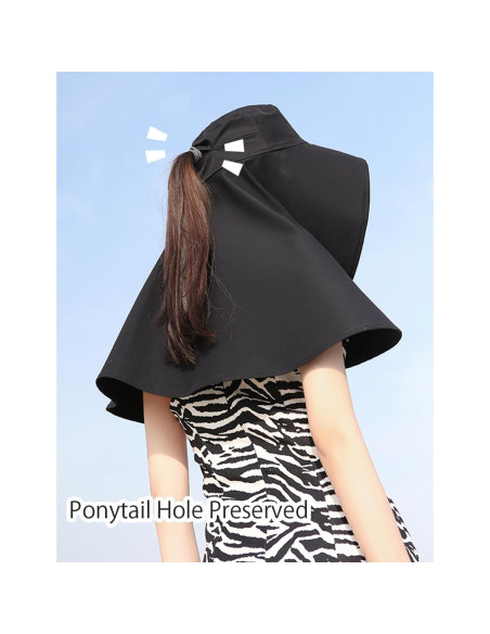 Sombrero de sol oversized Zhula para mujeres UPF50+ ajustable