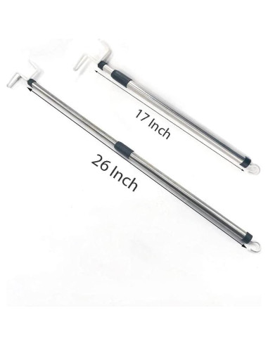 Varilla de Vestir Ajustable 47-71 cm Acero Inoxidable TOPFENG