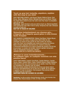 Tinte para Retocar Cabello Gris Cover Your Gray - Marrón Medio 2-Pack 2