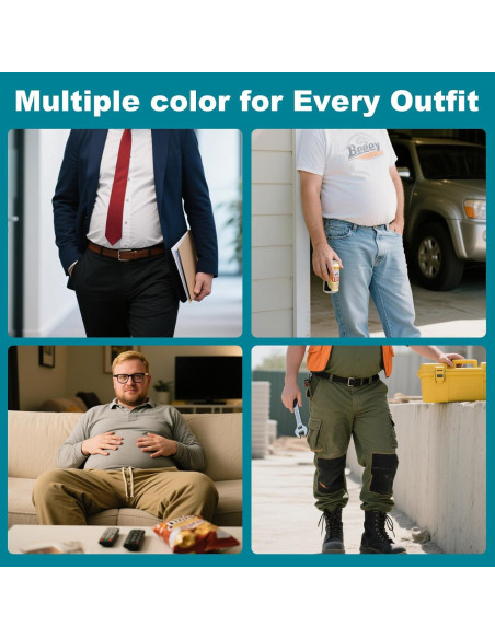 15 Extensores de Cintura Elásticos Ajustables para Pantalones