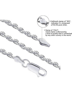 Cadena de Tobillo Savlano 925 Plata Esterlina 1mm 22.86cm 2