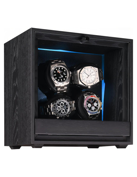 Enrollador de Relojes Automáticos RYLENE para 4 Relojes, Silencioso