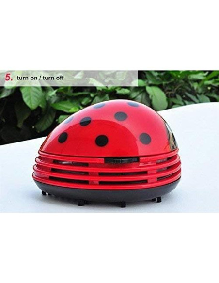 Aspirador Portátil ANKOMINA Aimeio Rojo Mini de Escritorio