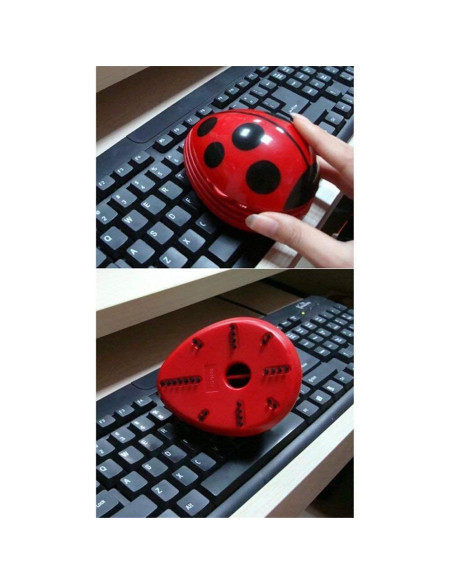 Aspirador Portátil ANKOMINA Aimeio Rojo Mini de Escritorio