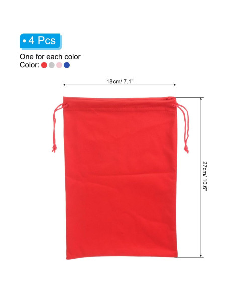 Bolsa de Gafas de Esquí PATIKIL Microfibra 18x27cm 4 Unidades