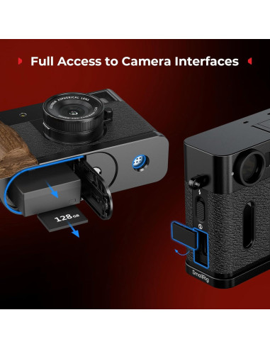 Agarradera en L de Madera SmallRig 5224 para Fujifilm