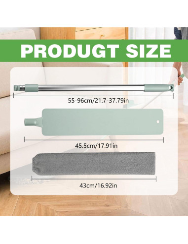 Plumero Extensible Genérico con Paños de Microfibra 96 cm