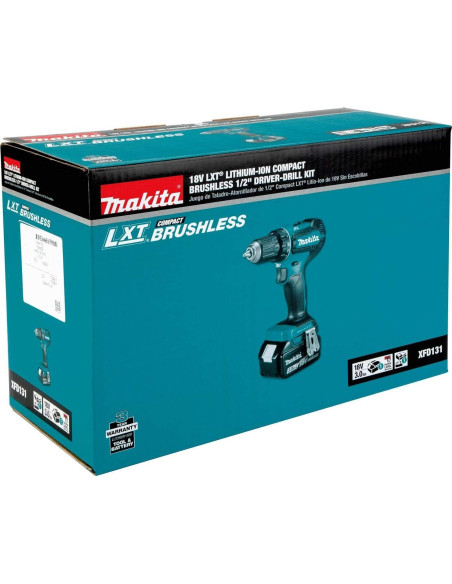 Taladro Inalámbrico Makita XFD131 18V Compacto 440 Nm
