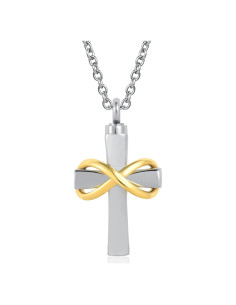 Collar de Urna Cruz DWJSu para Cenizas de Memoria