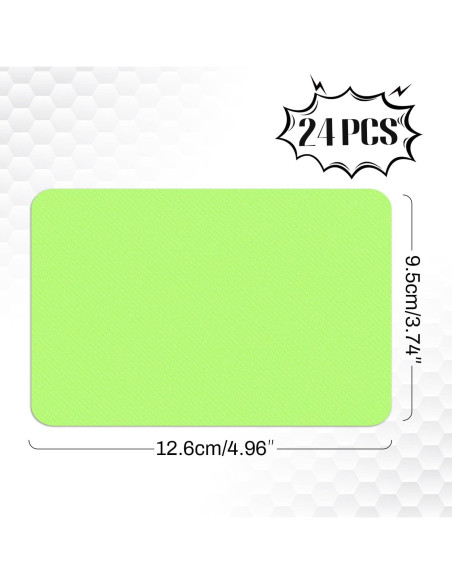 Kit 24 Pcs Parche Termoadhesivo Verde Fluorescente AKZYTUE 7.6x10.8 cm