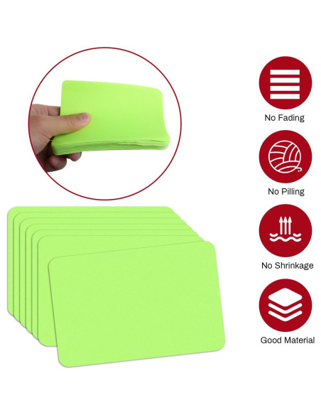 Kit 24 Pcs Parche Termoadhesivo Verde Fluorescente AKZYTUE 7.6x10.8 cm