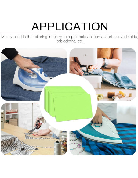 Kit 24 Pcs Parche Termoadhesivo Verde Fluorescente AKZYTUE 7.6x10.8 cm