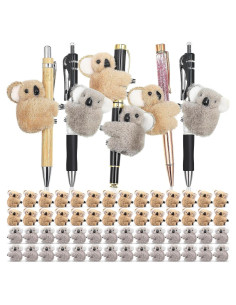 60 Clips de Koala Moucuny Adornos de Lápiz 24x5 cm