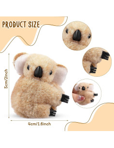 60 Clips de Koala Moucuny Adornos de Lápiz 24x5 cm 2