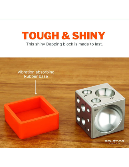 Bloque de Dapping Splenor Tools 5.08 cm - Herramienta de Joyería