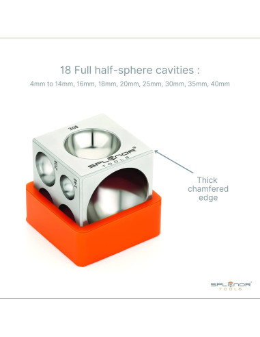 Bloque de Dapping Splenor Tools 5.08 cm - Herramienta de Joyería
