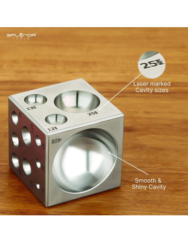 Bloque de Dapping Splenor Tools 5.08 cm - Herramienta de Joyería