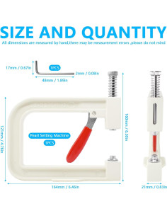 Máquina de Prensa Manual SHRJ para Perlas Blancas 4-10mm 2