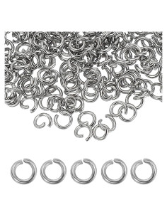 Anillas Abiertas de Acero Inoxidable uxcell 250pcs 5mm