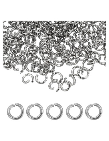 Anillas Abiertas de Acero Inoxidable uxcell 250pcs 5mm
