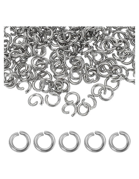 Anillas Abiertas de Acero Inoxidable uxcell 250pcs 5mm