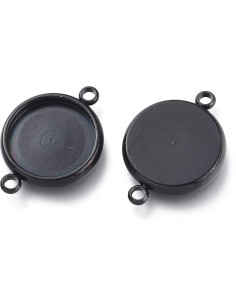 Conectores de Pendientes Redondos UNICRAFTALE 10pcs 12mm 2