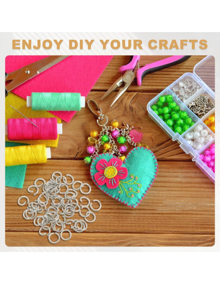 Anillas Abiertas de Acero Inoxidable uxcell 250pcs 5mm