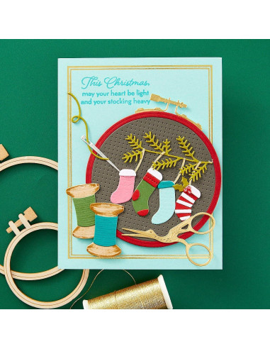 Aros de Bordado Spellbinders de Madera - 3 Tamaños