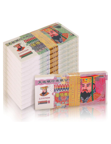 1000 Piezas de Papel Joss Chino Yanruyu para Ofrendas Ceremoniales